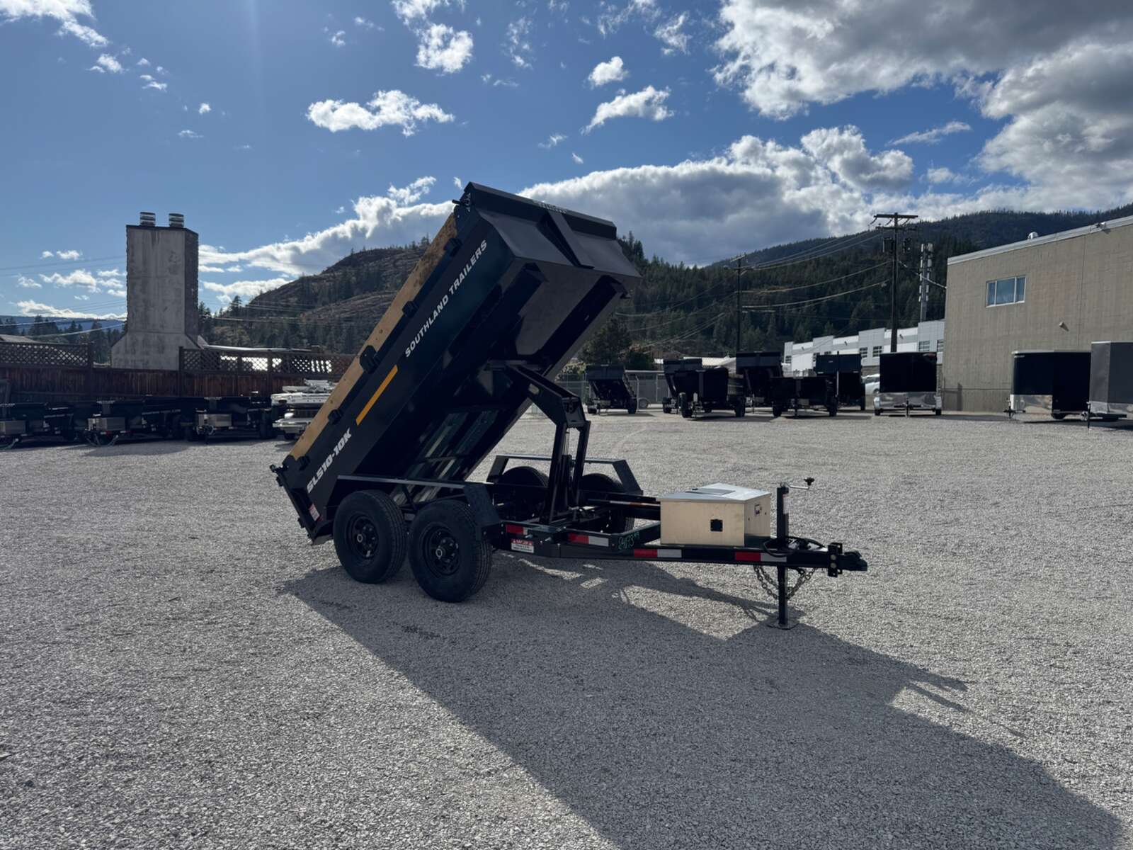 Photo of 2025 Southland 5x10 Dump Trailer 11,464lbs GVW Black w/ Tarp & Ramps