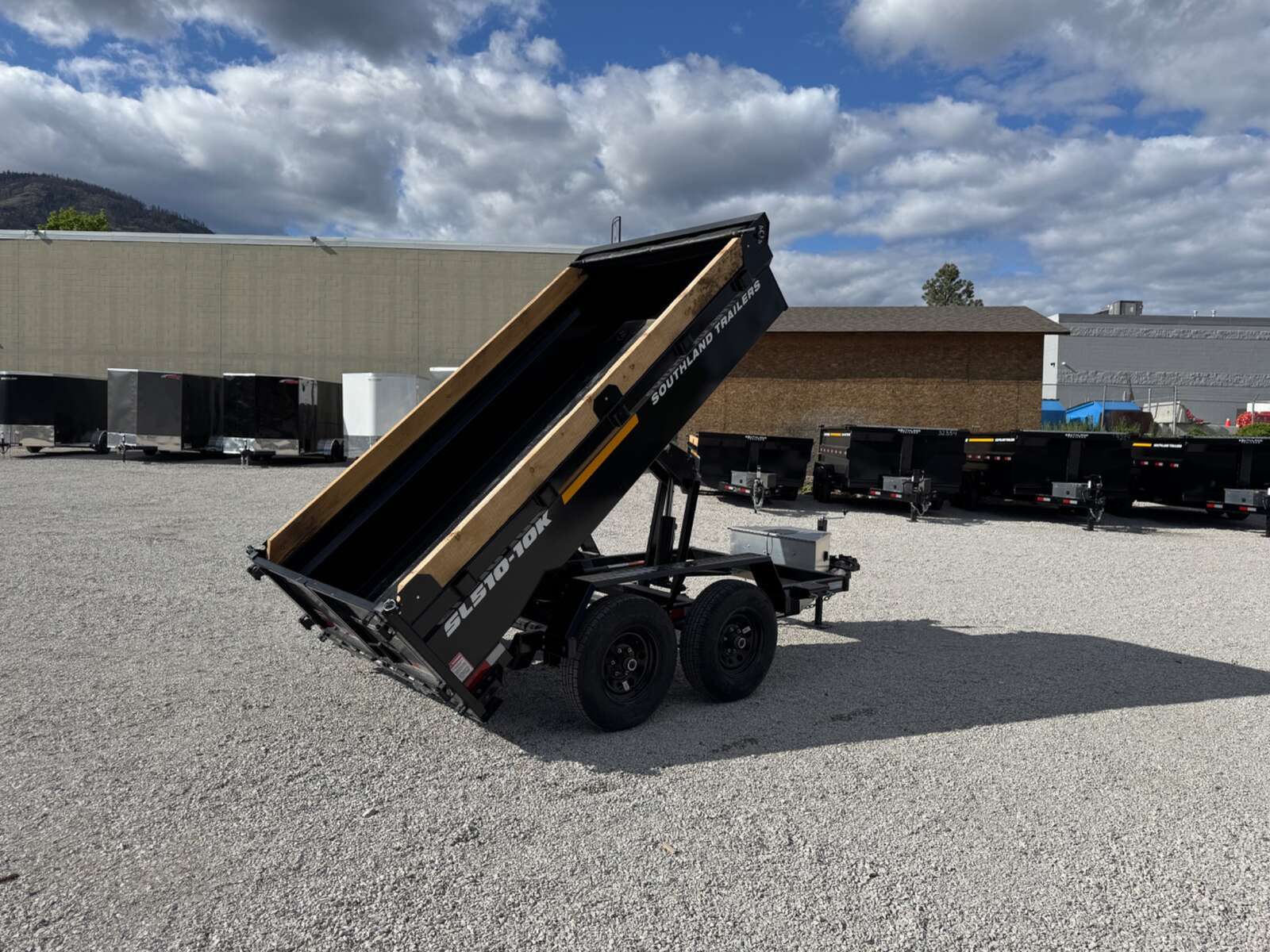 Photo of 2025 Southland 5x10 Dump Trailer 11,464lbs GVW Black w/ Tarp & Ramps