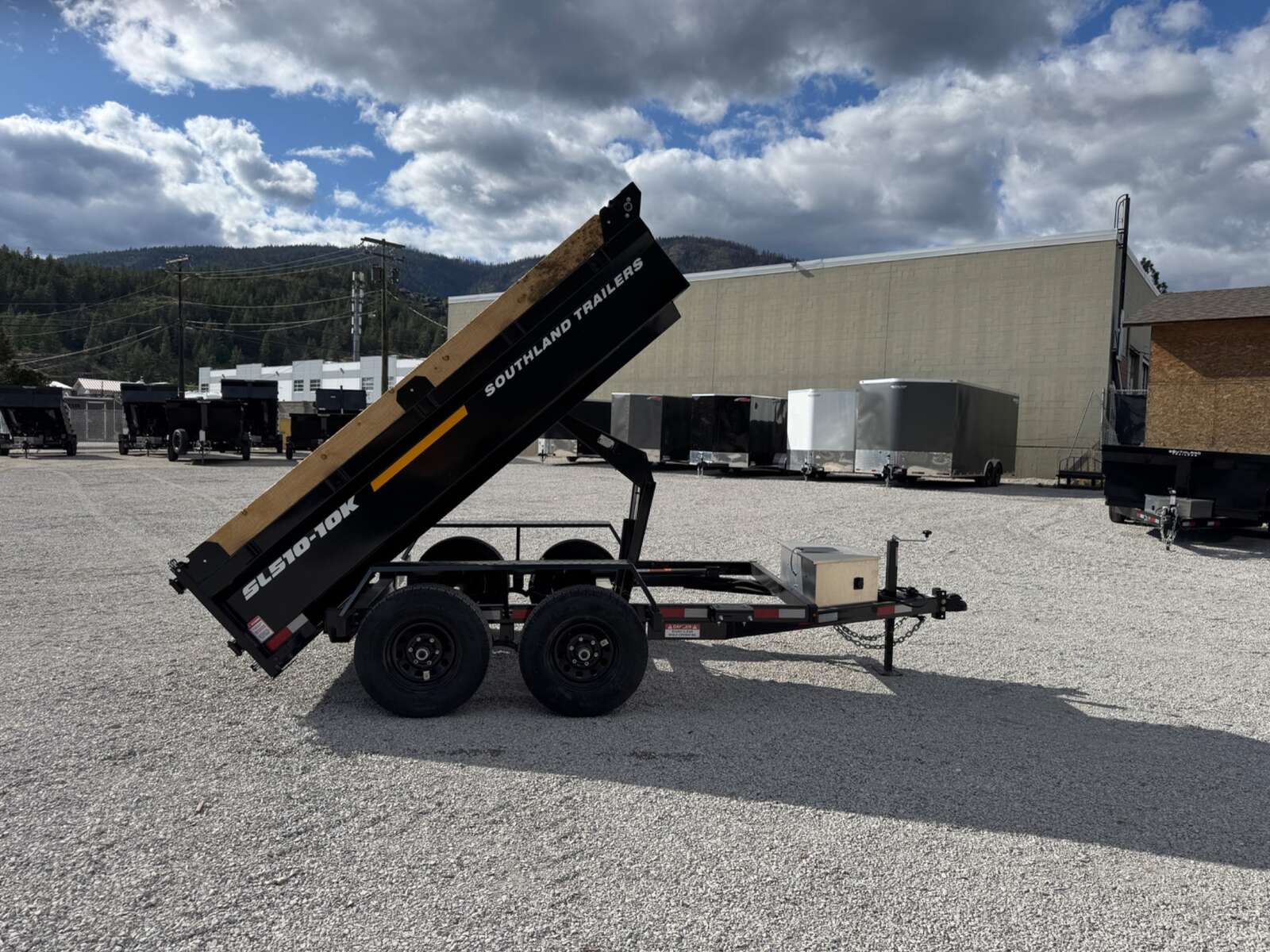 Photo of 2025 Southland 5x10 Dump Trailer 11,464lbs GVW Black w/ Tarp & Ramps