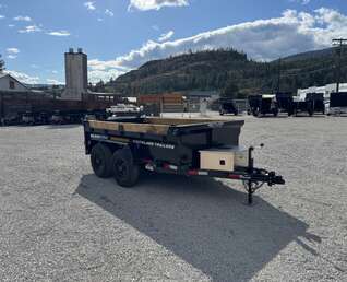 Thumbnail Photo of 2025 Southland 5x10 Dump Trailer 11,464lbs GVW Black w/ Tarp & Ramps