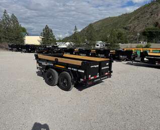 Thumbnail Photo of 2025 Southland 5x10 Dump Trailer 11,464lbs GVW Black w/ Tarp & Ramps