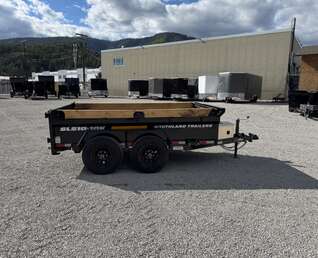 Thumbnail Photo of 2025 Southland 5x10 Dump Trailer 11,464lbs GVW Black w/ Tarp & Ramps