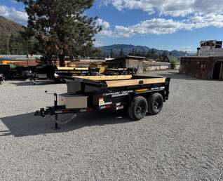 Thumbnail Photo of 2025 Southland 5x10 Dump Trailer 11,464lbs GVW Black w/ Tarp & Ramps