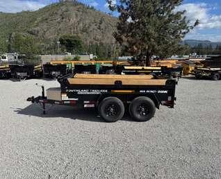 Thumbnail Photo of 2025 Southland 5x10 Dump Trailer 11,464lbs GVW Black w/ Tarp & Ramps