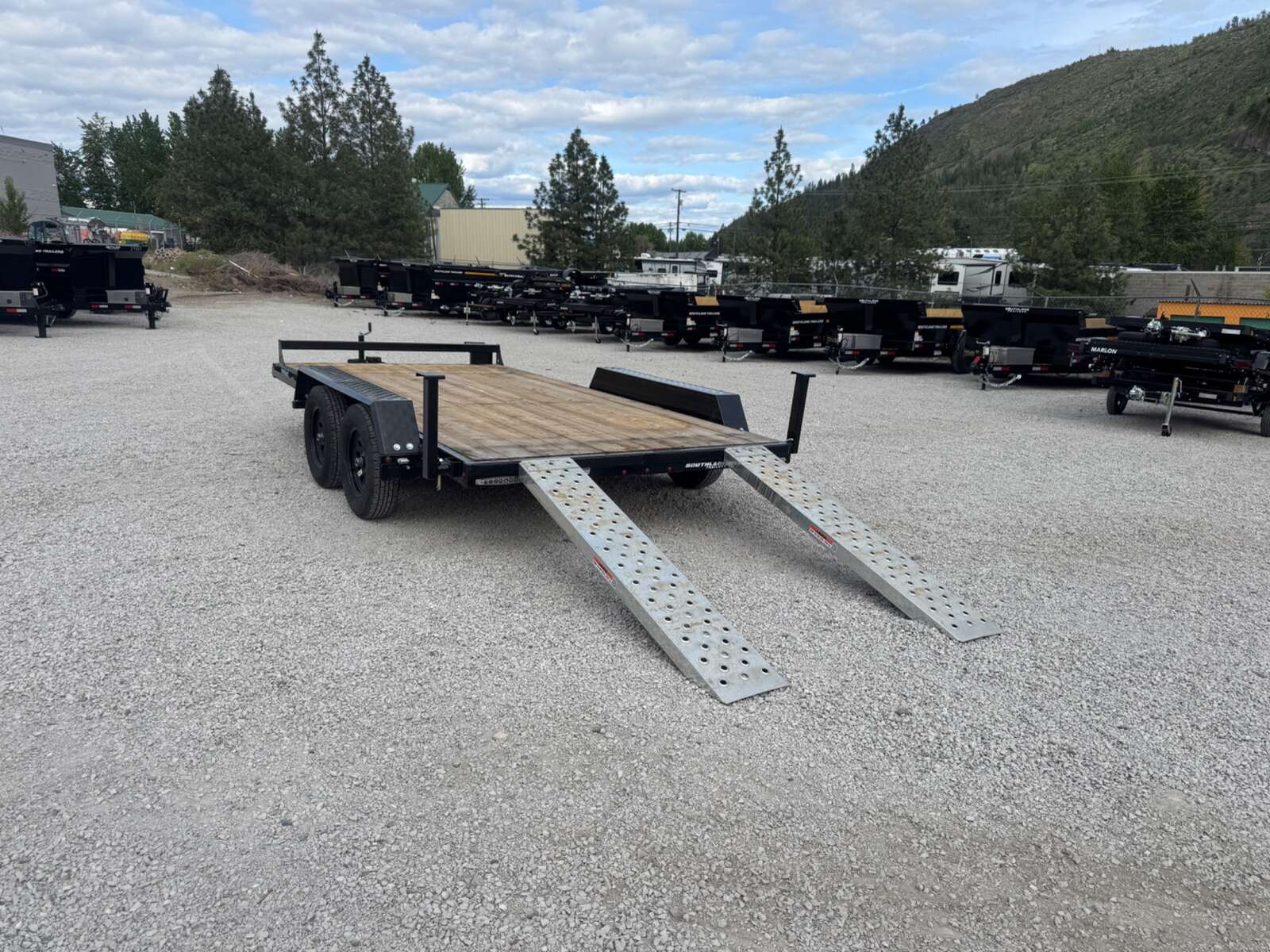 Photo of 2026 Southland 7X14 FLATBED TRAILER FLAT DECK 7,700LB GVW w/ Slide in ramps