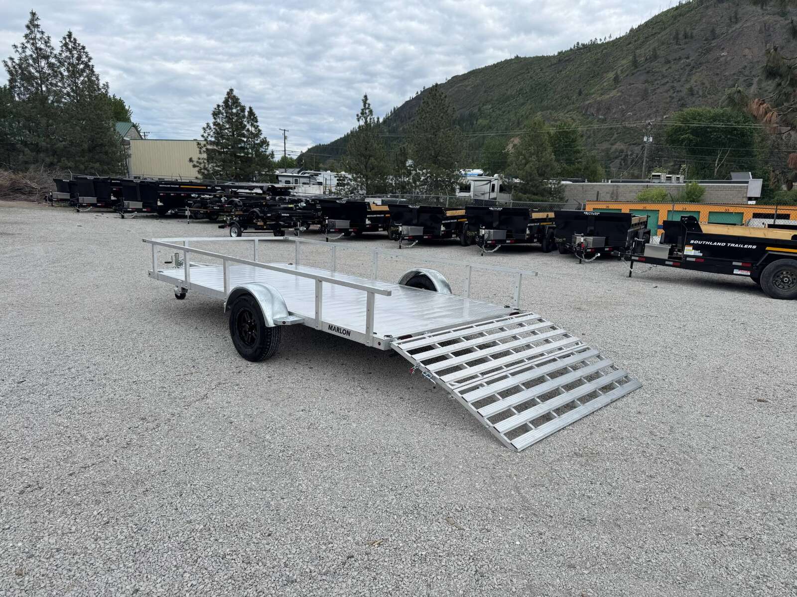 Photo of 2025 Marlon 7x14 Aluminum Utility ATV Side x Side Trailer w/ Ramp