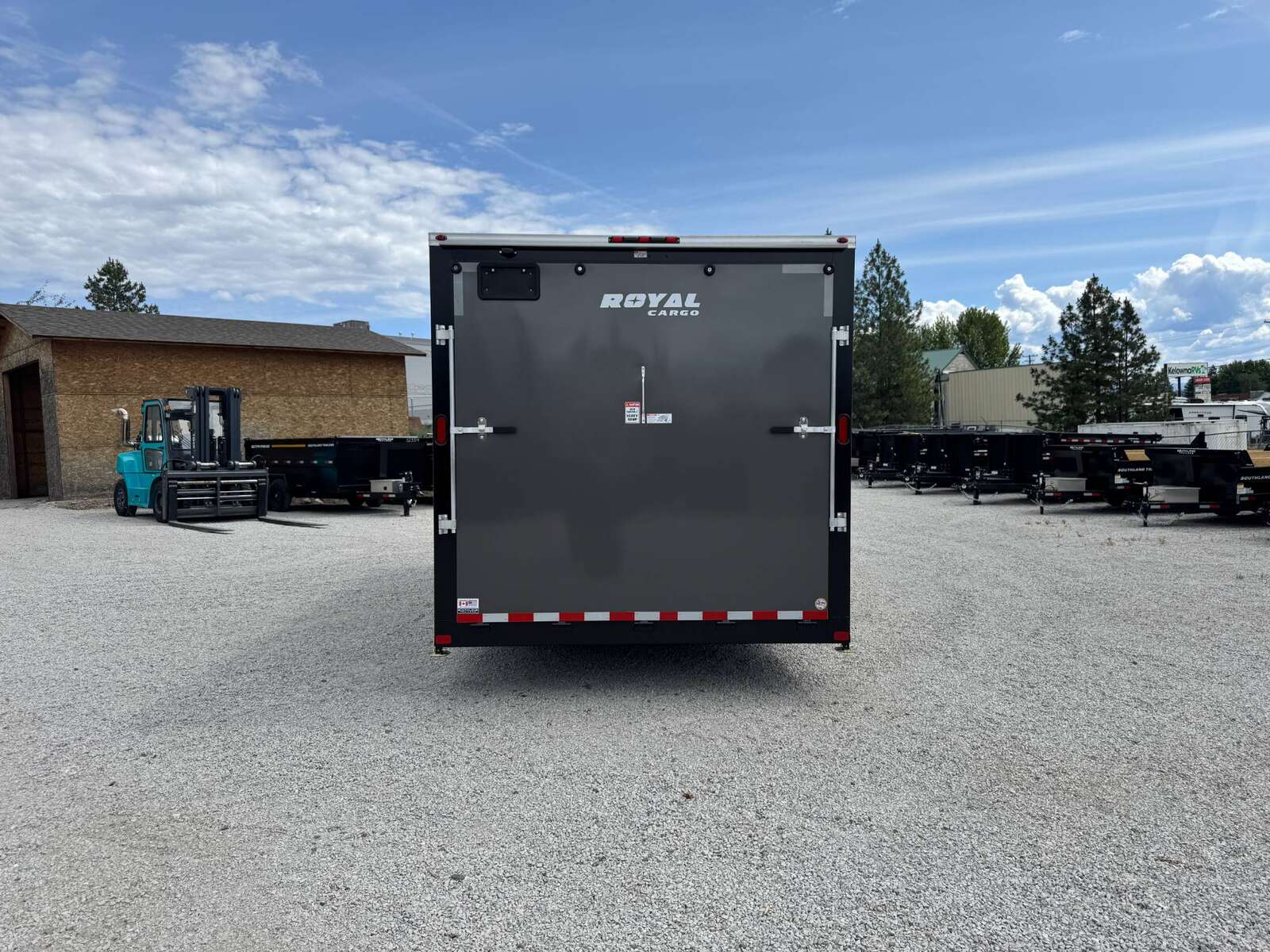 Photo of 2026 Royal Cargo 8.5x20 +V Nose 11,700lb Cargo / Enclosed Trailer Car Hauler Extra Height Ramp Door Charcoal Grey