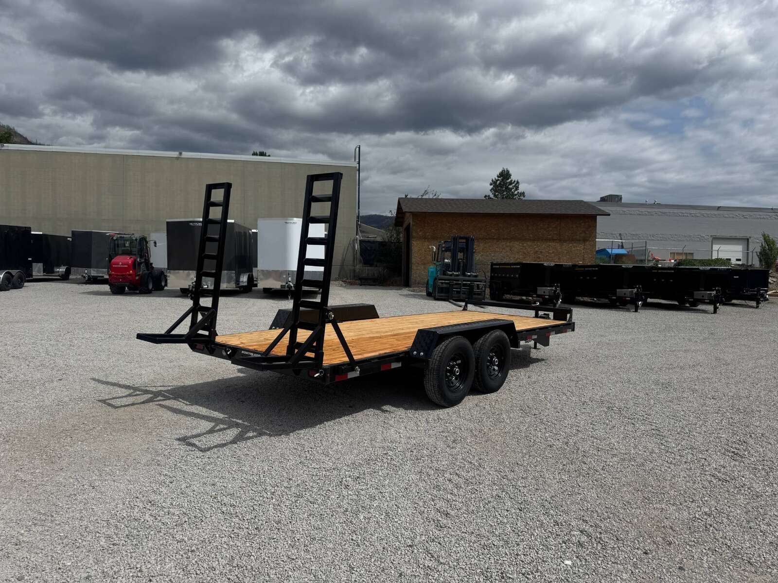 Photo of 2026 Southland 7X18 15,400LB GVW Equipment Flat Deck Trailer w/ Stand Up Ramps