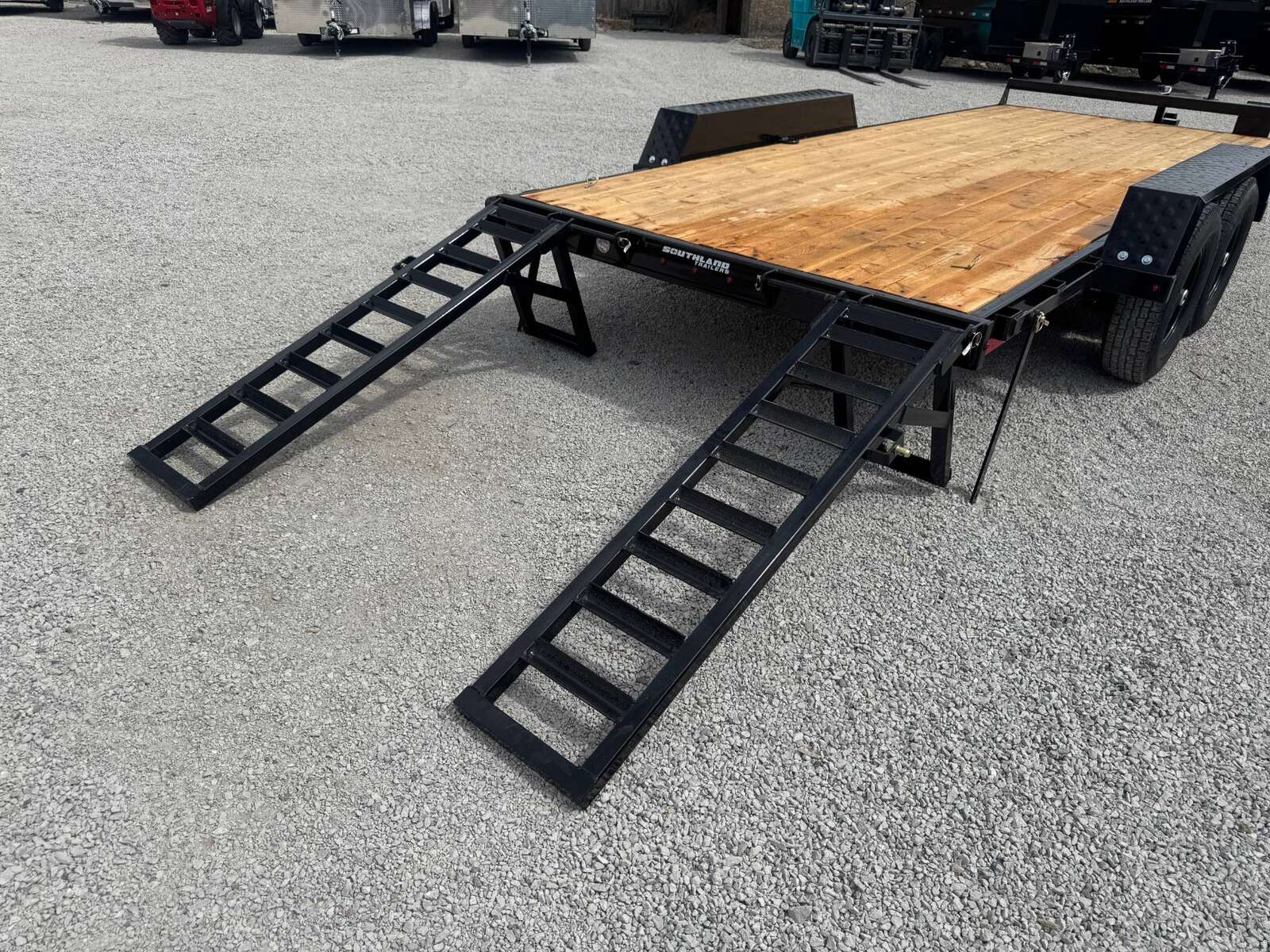Photo of 2026 Southland 7X18 15,400LB GVW Equipment Flat Deck Trailer w/ Stand Up Ramps