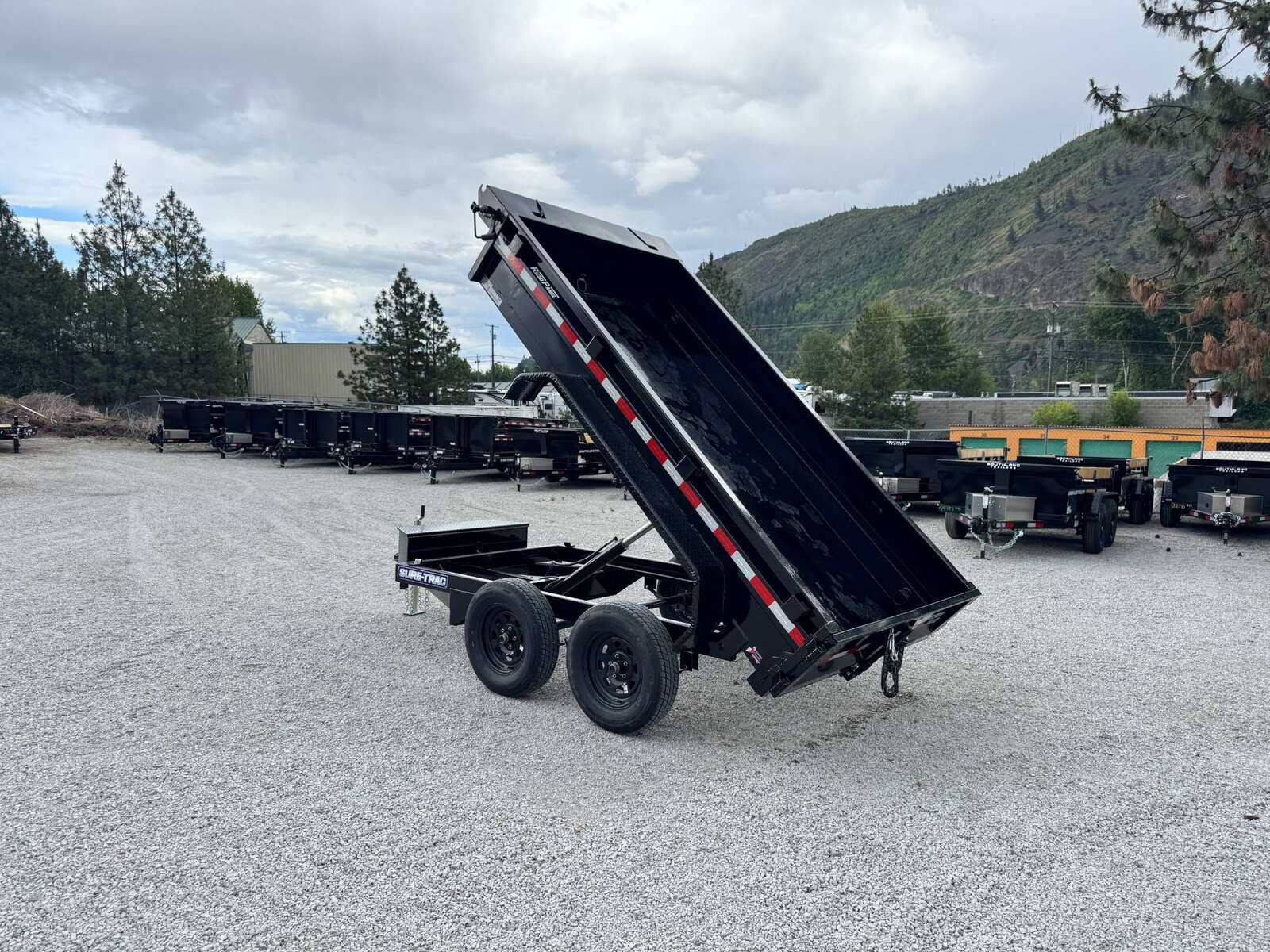 Photo of 2025 Suretrac 5x10 Dump Trailer 7000lb GVW Barn Doors with Tarp