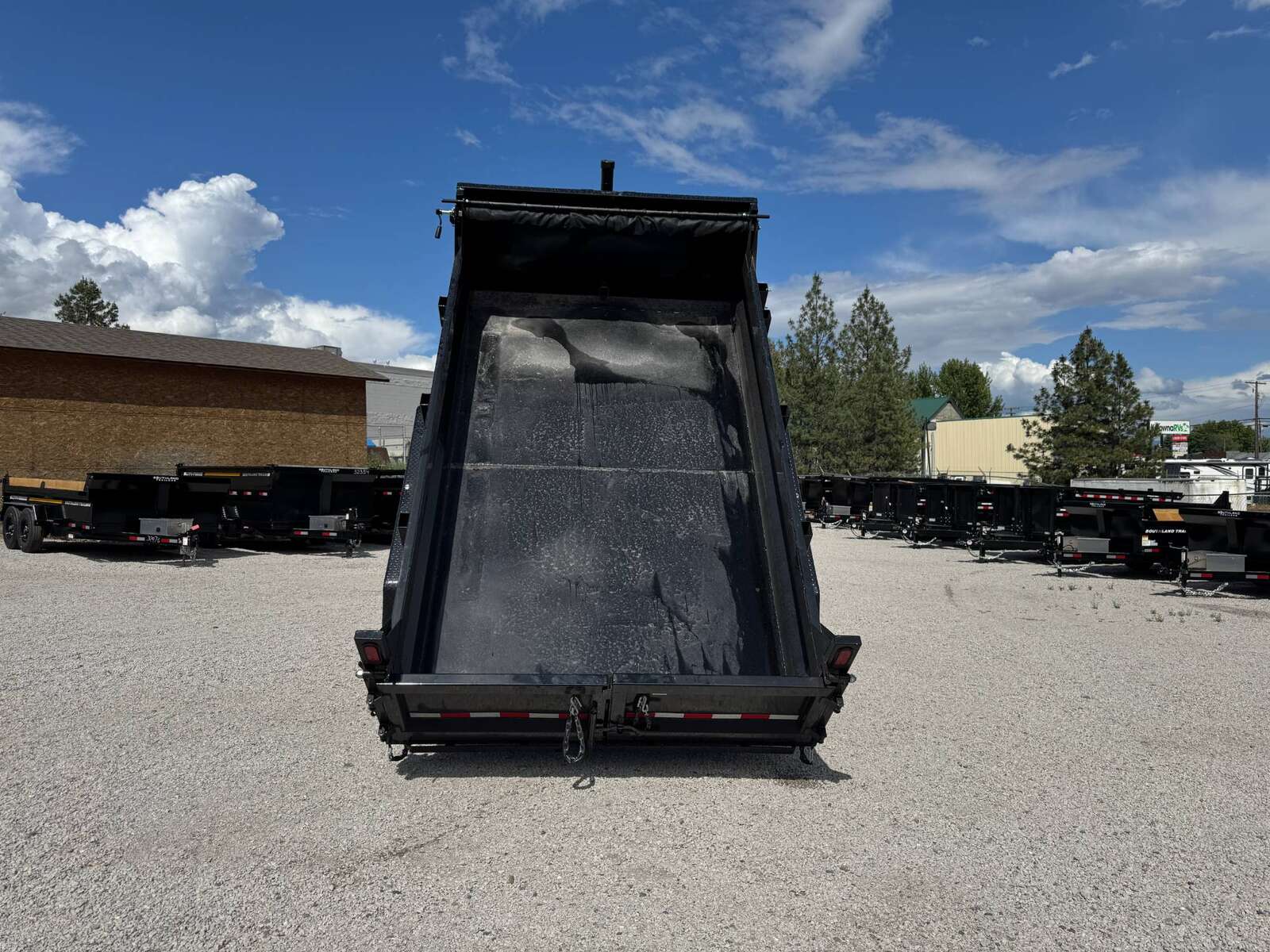 Photo of New Suretrac 7x12 Telescopic Hoist Dump Trailer 15,500lbs GVW w/ Ramps and Tarp