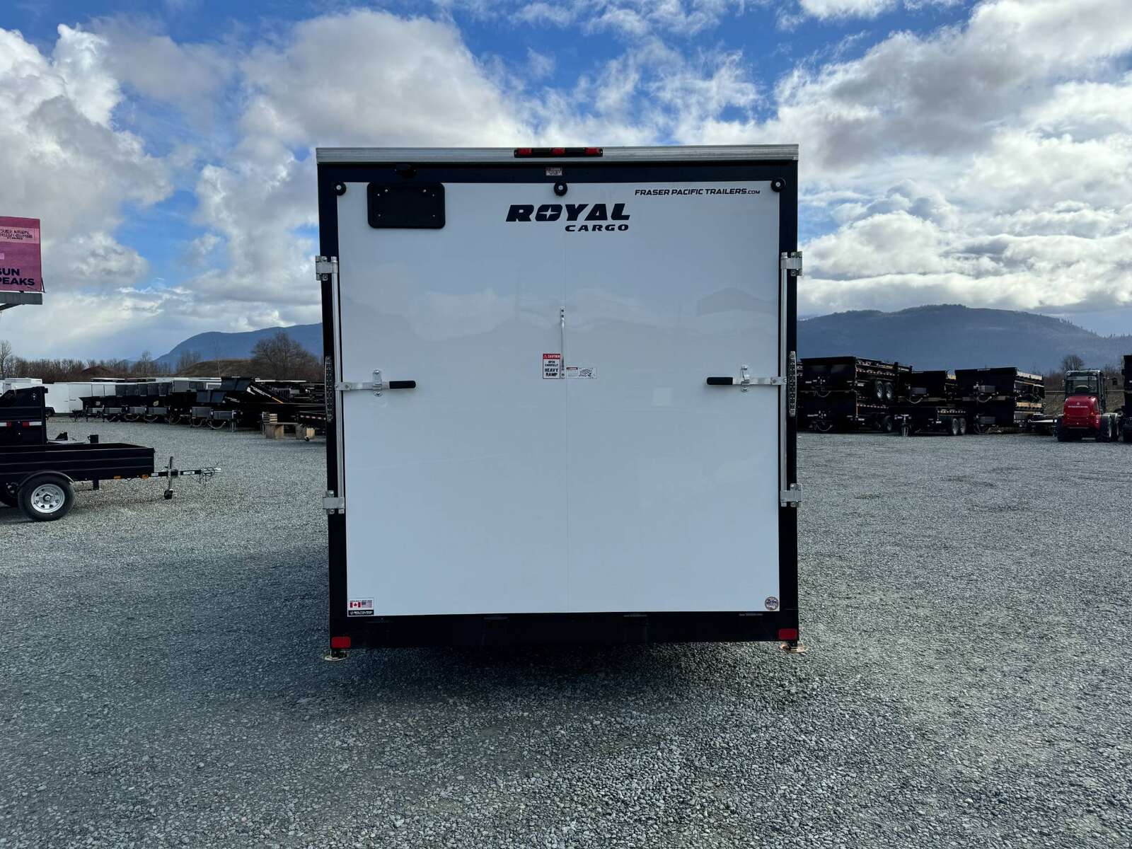 Photo of 2026 Royal 7.5X16 V-NOSE RAMP DOOR EXTRA HEIGHT Cargo / Enclosed Trailer White 7700lb GVW