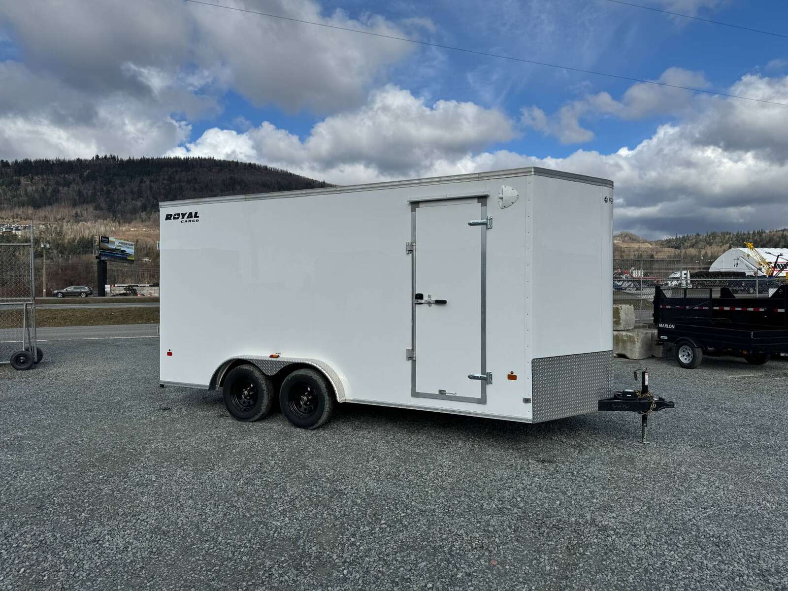 Photo of 2026 Royal 7.5X16 V-NOSE RAMP DOOR EXTRA HEIGHT Cargo / Enclosed Trailer White 7700lb GVW