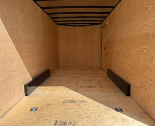 Thumbnail Photo of 2026 Royal 7.5X16 V-NOSE RAMP DOOR EXTRA HEIGHT Cargo / Enclosed Trailer Black 7700lb GVW