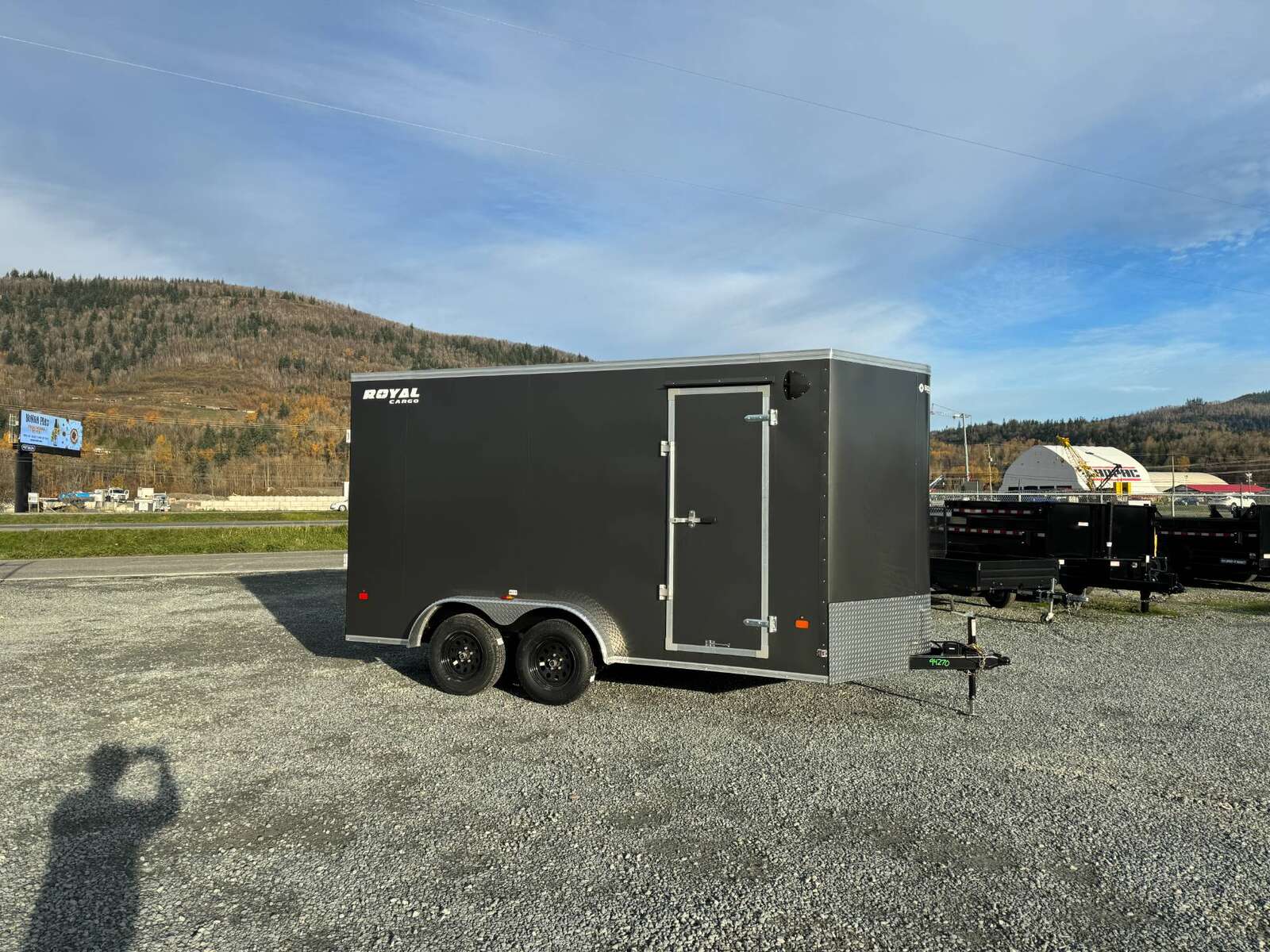 Photo of 2026 Royal 7.5X14 V-NOSE RAMP DOOR EXTRA HEIGHT Cargo / Enclosed Trailer Charcoal Grey 7700lb GVW