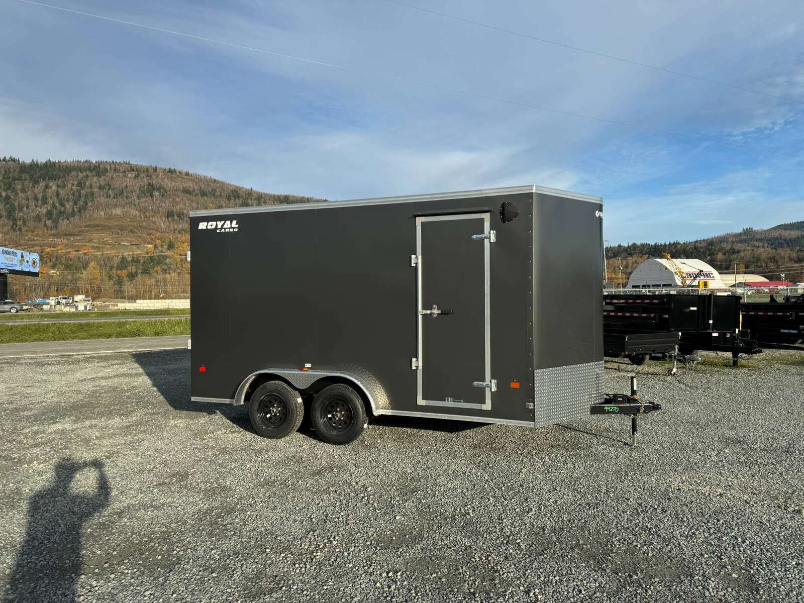 Photo of 2026 Royal 7.5X14 V-NOSE RAMP DOOR EXTRA HEIGHT Cargo / Enclosed Trailer Charcoal Grey 7700lb GVW