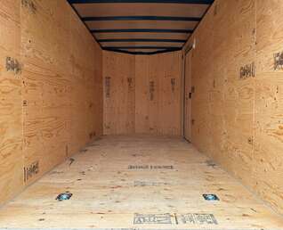Thumbnail Photo of 2026 Royal 7x14 V Nose Cargo / Enclosed Trailer Extra Height Ramp Door Charcoal Grey 7700lb GVW