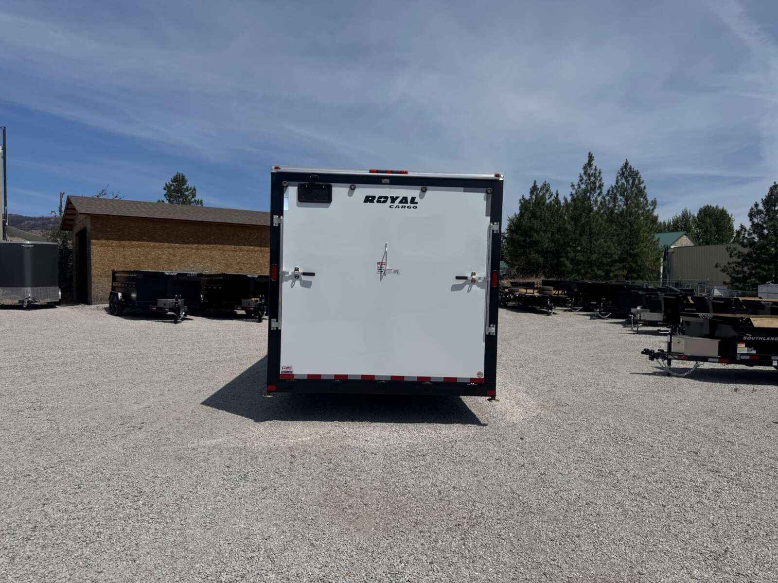 Photo of 2026 Royal Cargo 8.5x24 V Nose Car Hauler Cargo / Enclosed Trailer 11,400lb GVW White Ramp Door Extra Height
