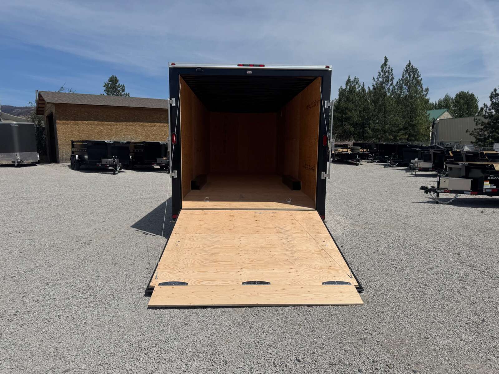 Photo of 2026 Royal Cargo 8.5x24 V Nose Car Hauler Cargo / Enclosed Trailer 11,400lb GVW White Ramp Door Extra Height