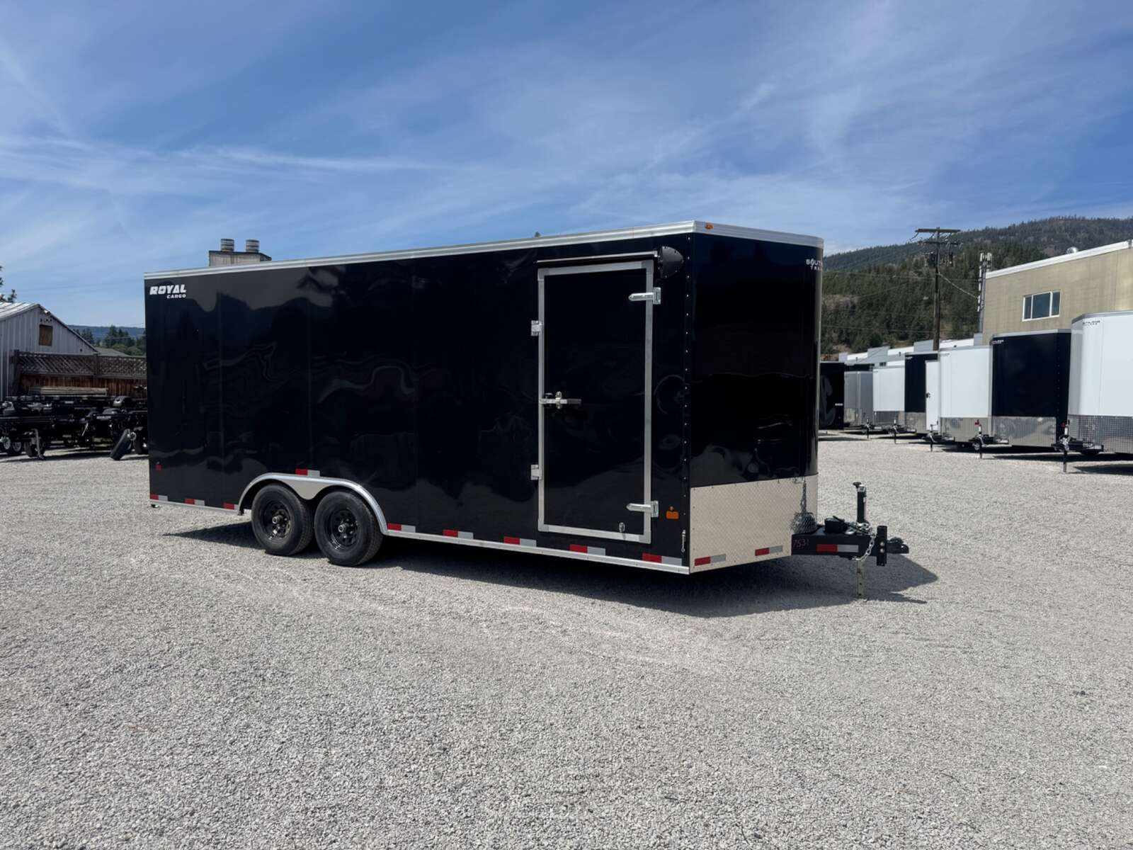 Photo of 2026 Royal Cargo 8.5x20 +V Nose 11,400lb Cargo / Enclosed Trailer Car Hauler Extra Height Ramp Door Black
