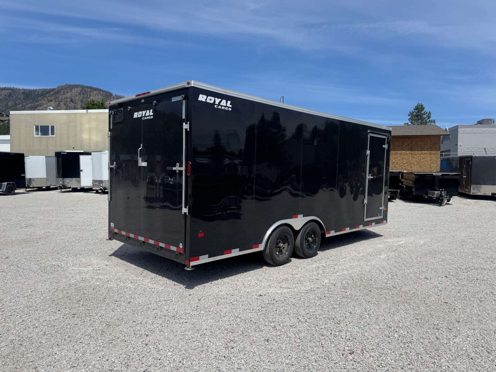 Photo of 2026 Royal Cargo 8.5x20 +V Nose 11,400lb Cargo / Enclosed Trailer Car Hauler Extra Height Ramp Door Black