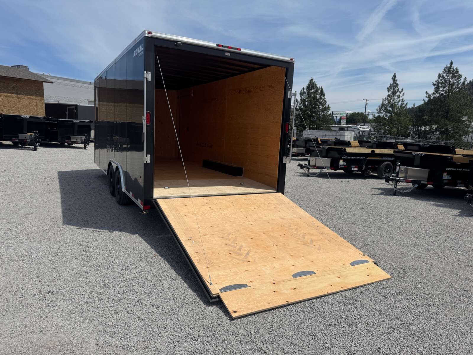 Photo of 2026 Royal Cargo 8.5x20 +V Nose 11,400lb Cargo / Enclosed Trailer Car Hauler Extra Height Ramp Door Black
