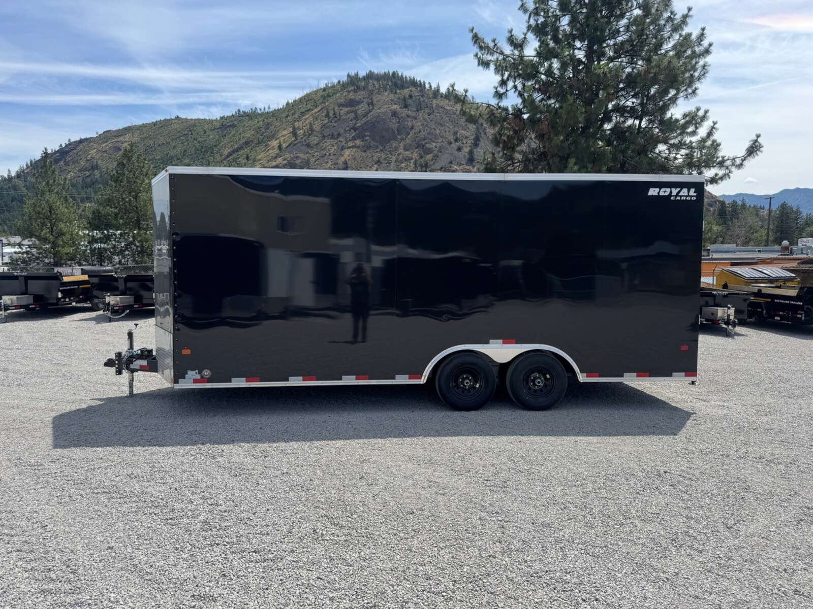 Photo of 2026 Royal Cargo 8.5x20 +V Nose 11,400lb Cargo / Enclosed Trailer Car Hauler Extra Height Ramp Door Black