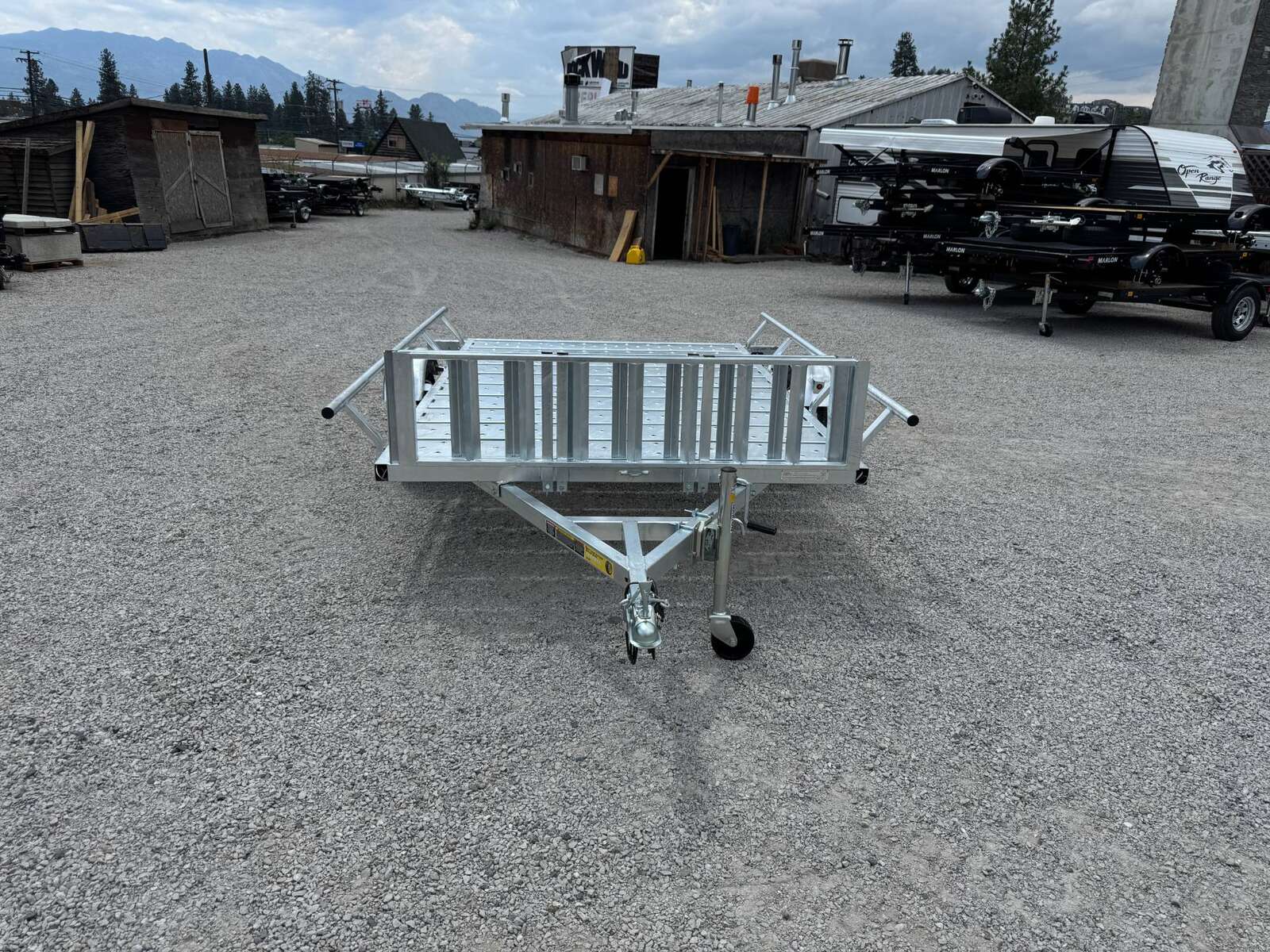 Photo of 2025 Marlon 6.5x9 ATV Side x Side Utility Trailer Galvanized Rear or Side Load w/ Ramps (RAT-02)