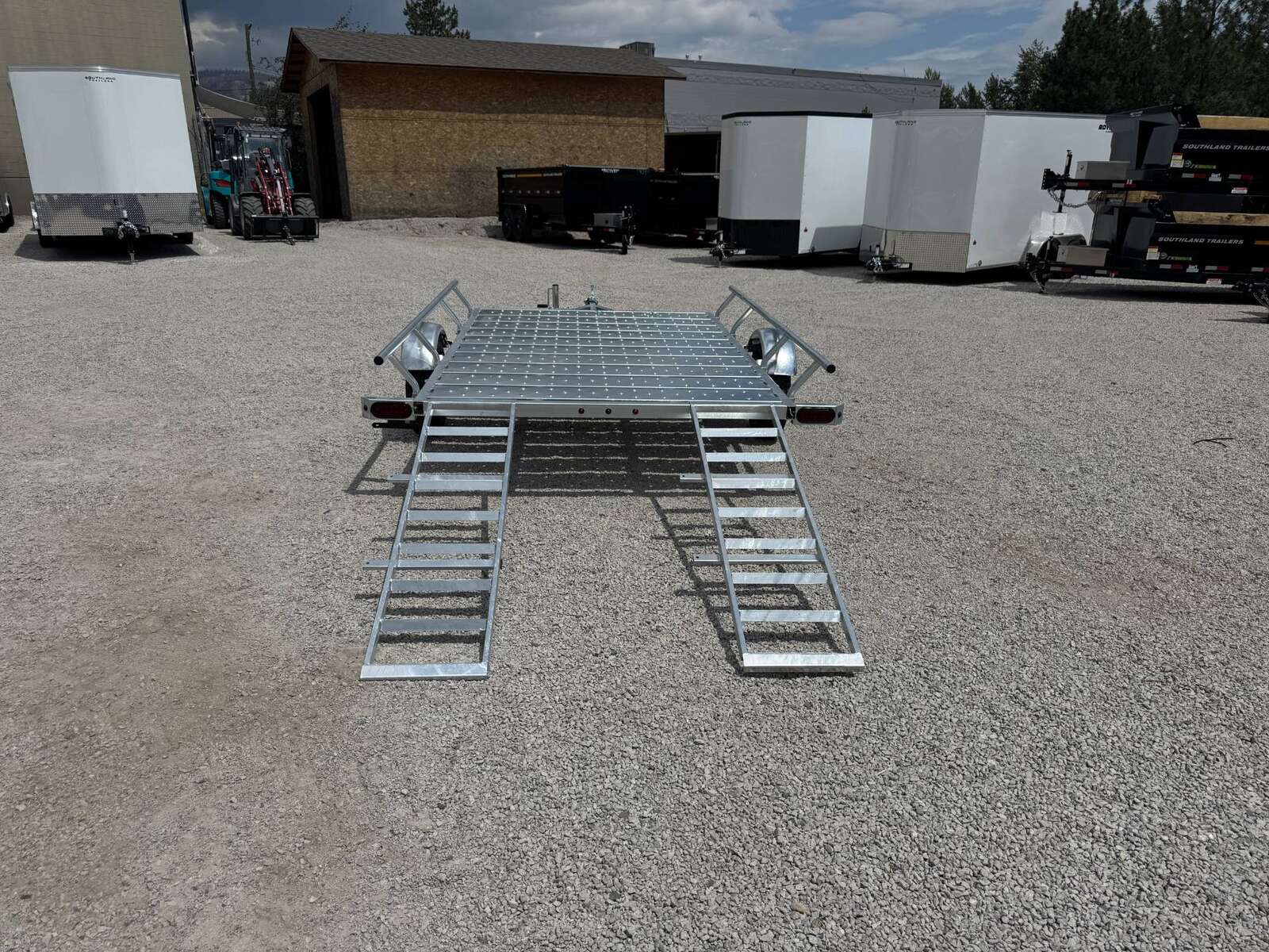 Photo of 2025 Marlon 6.5x9 ATV Side x Side Utility Trailer Galvanized Rear or Side Load w/ Ramps (RAT-02)