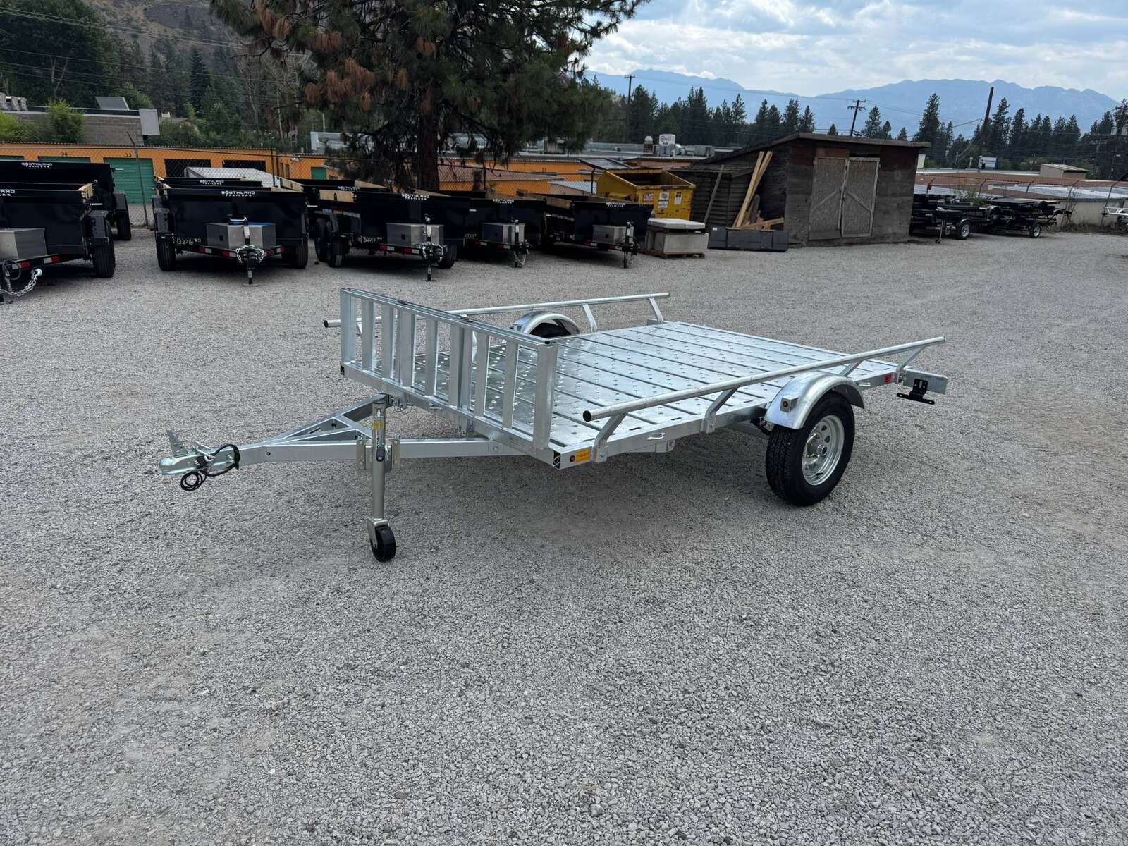 Photo of 2025 Marlon 6.5x9 ATV Side x Side Utility Trailer Galvanized Rear or Side Load w/ Ramps (RAT-02)