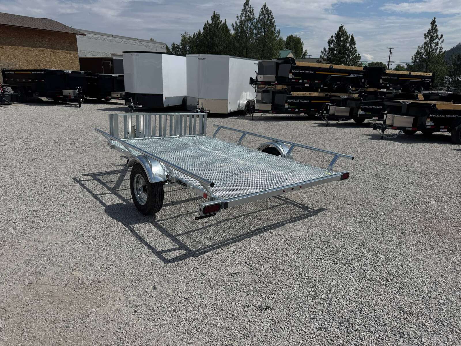 Photo of 2025 Marlon 6.5x9 ATV Side x Side Utility Trailer Galvanized Rear or Side Load w/ Ramps (RAT-01)