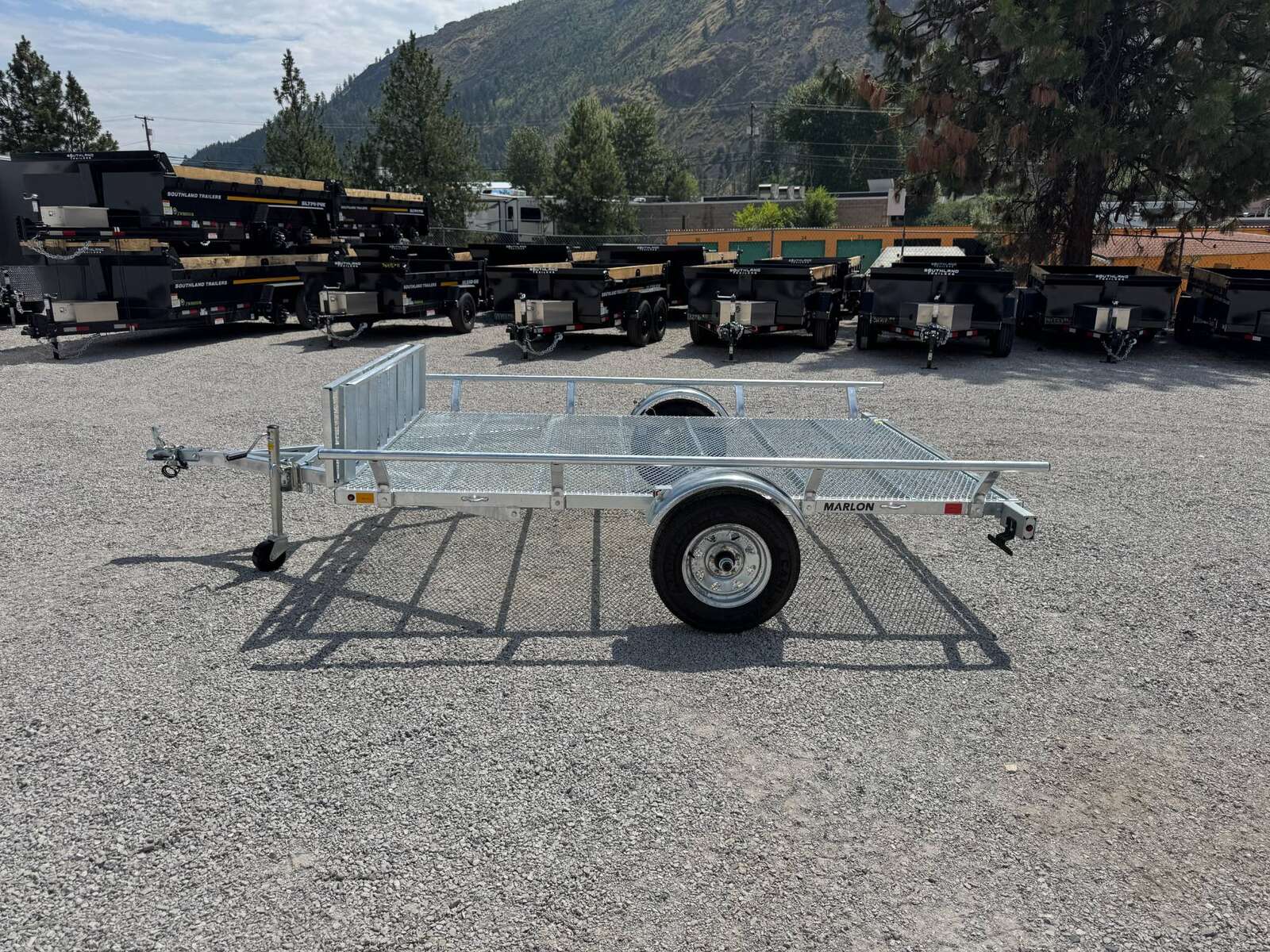 Photo of 2025 Marlon 6.5x9 ATV Side x Side Utility Trailer Galvanized Rear or Side Load w/ Ramps (RAT-01)