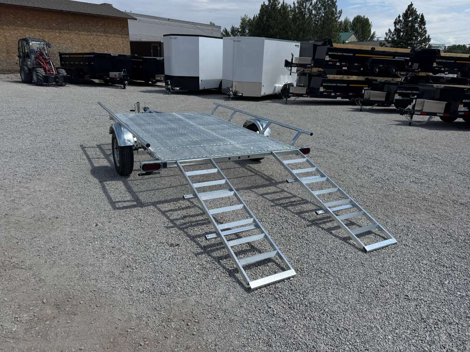 Photo of 2025 Marlon 6.5x9 ATV Side x Side Utility Trailer Galvanized Rear or Side Load w/ Ramps (RAT-01)