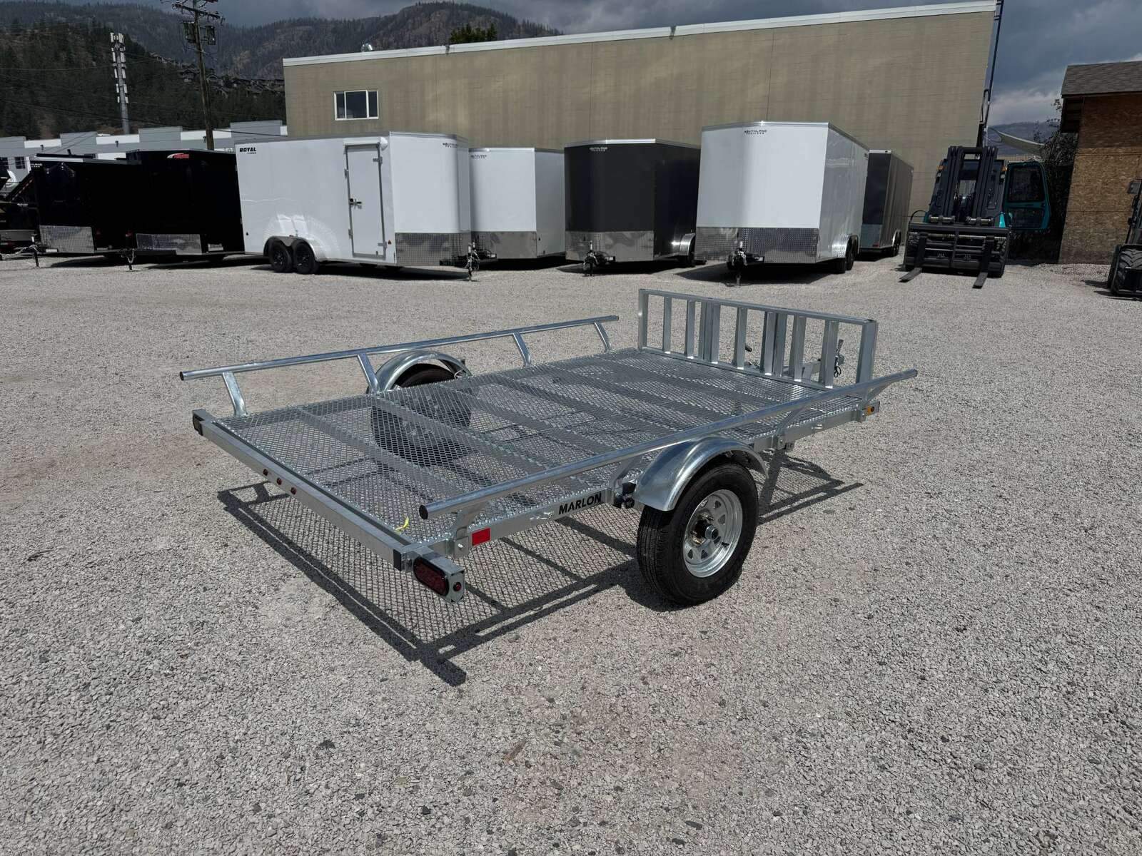 Photo of 2025 Marlon 6.5x9 ATV Side x Side Utility Trailer Galvanized Rear or Side Load w/ Ramps (RAT-01)