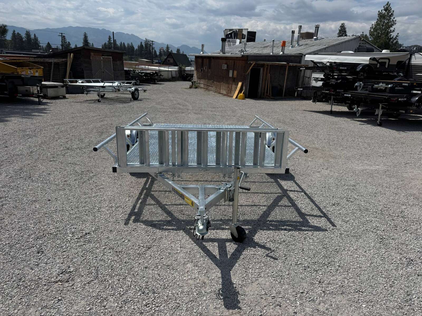 Photo of 2025 Marlon 6.5x9 ATV Side x Side Utility Trailer Galvanized Rear or Side Load w/ Ramps (RAT-01)