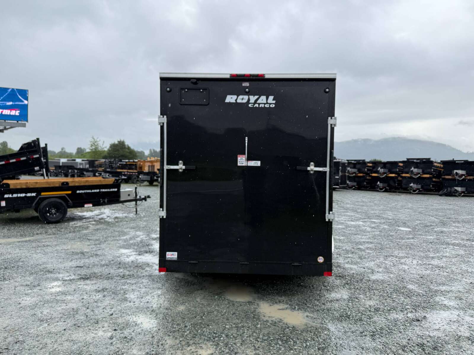 Photo of 2026 Royal Cargo 7X14 V Nose 7700LB GVW RAMP DOOR Black Enclosed Cargo Trailer Extra Tall