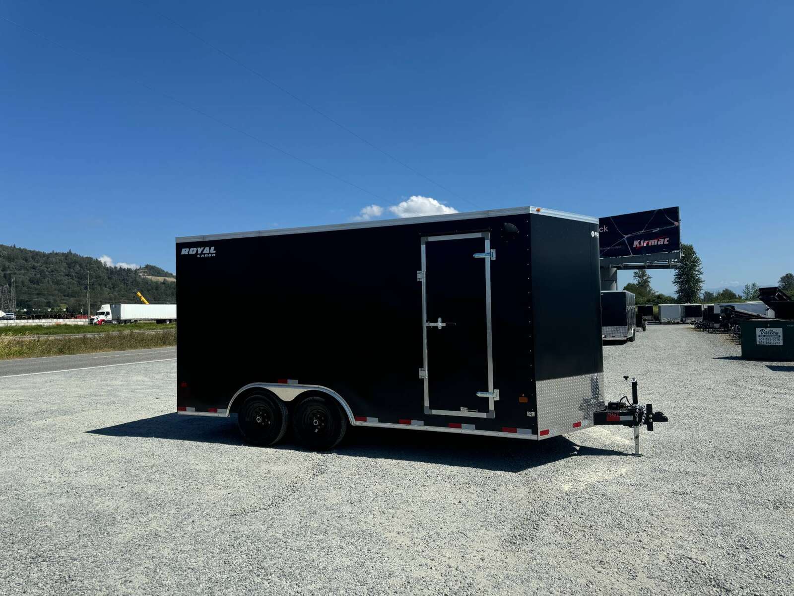 Photo of 2026 Royal Cargo 8.5X16 V NOSE Cargo / Enclosed Trailer Black RAMP DOOR EXTRA HEIGHT 11,400LB GVW