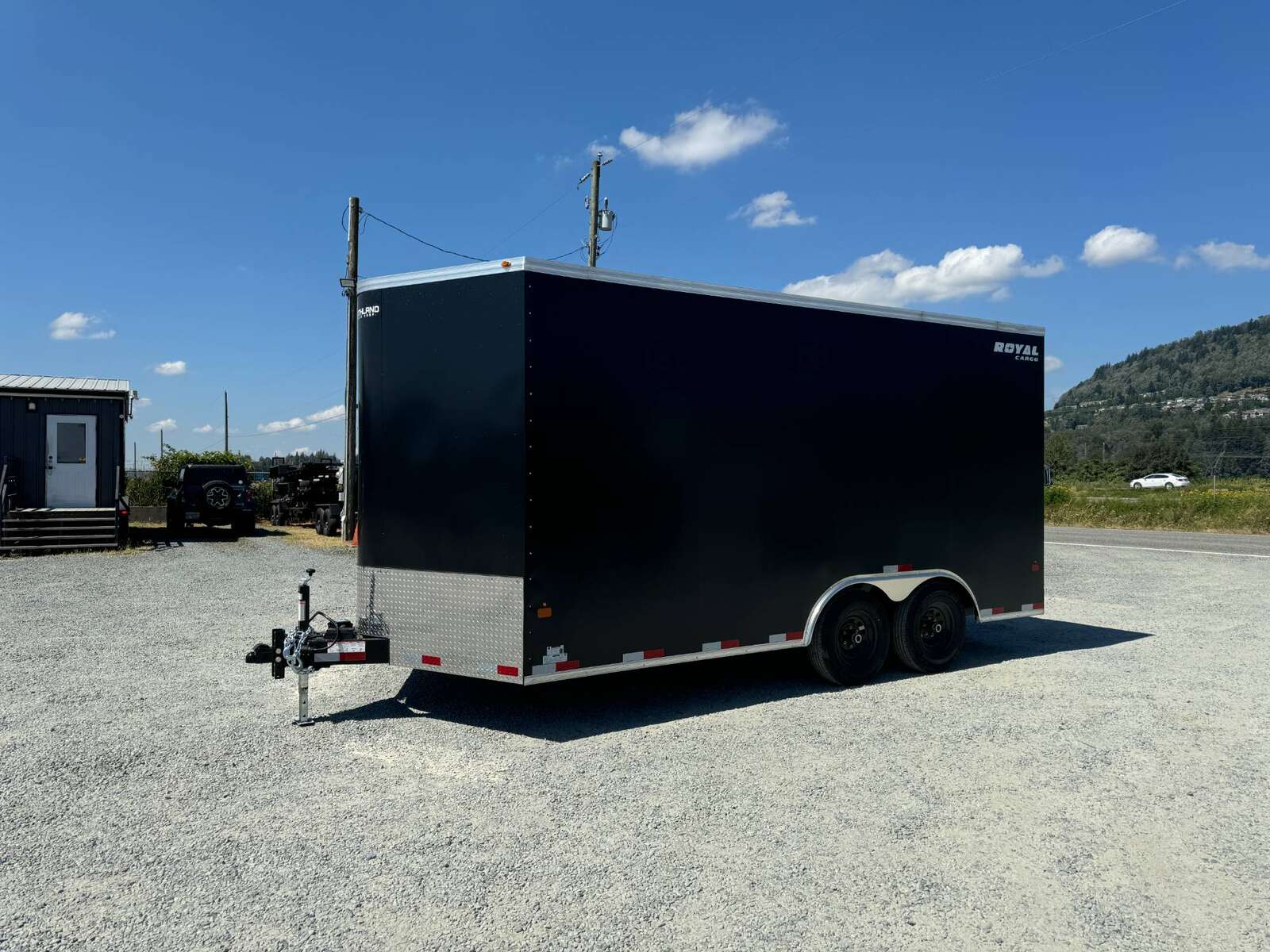 Photo of 2026 Royal Cargo 8.5X16 V NOSE Cargo / Enclosed Trailer Black RAMP DOOR EXTRA HEIGHT 11,400LB GVW