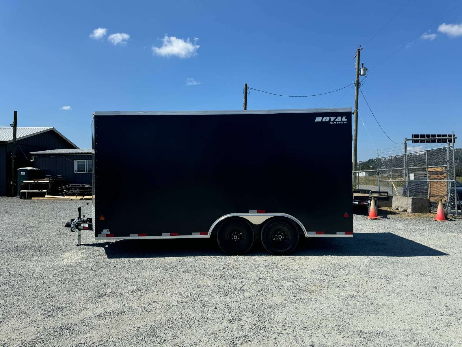 Photo of 2026 Royal Cargo 8.5X16 V NOSE Cargo / Enclosed Trailer Black RAMP DOOR EXTRA HEIGHT 11,400LB GVW
