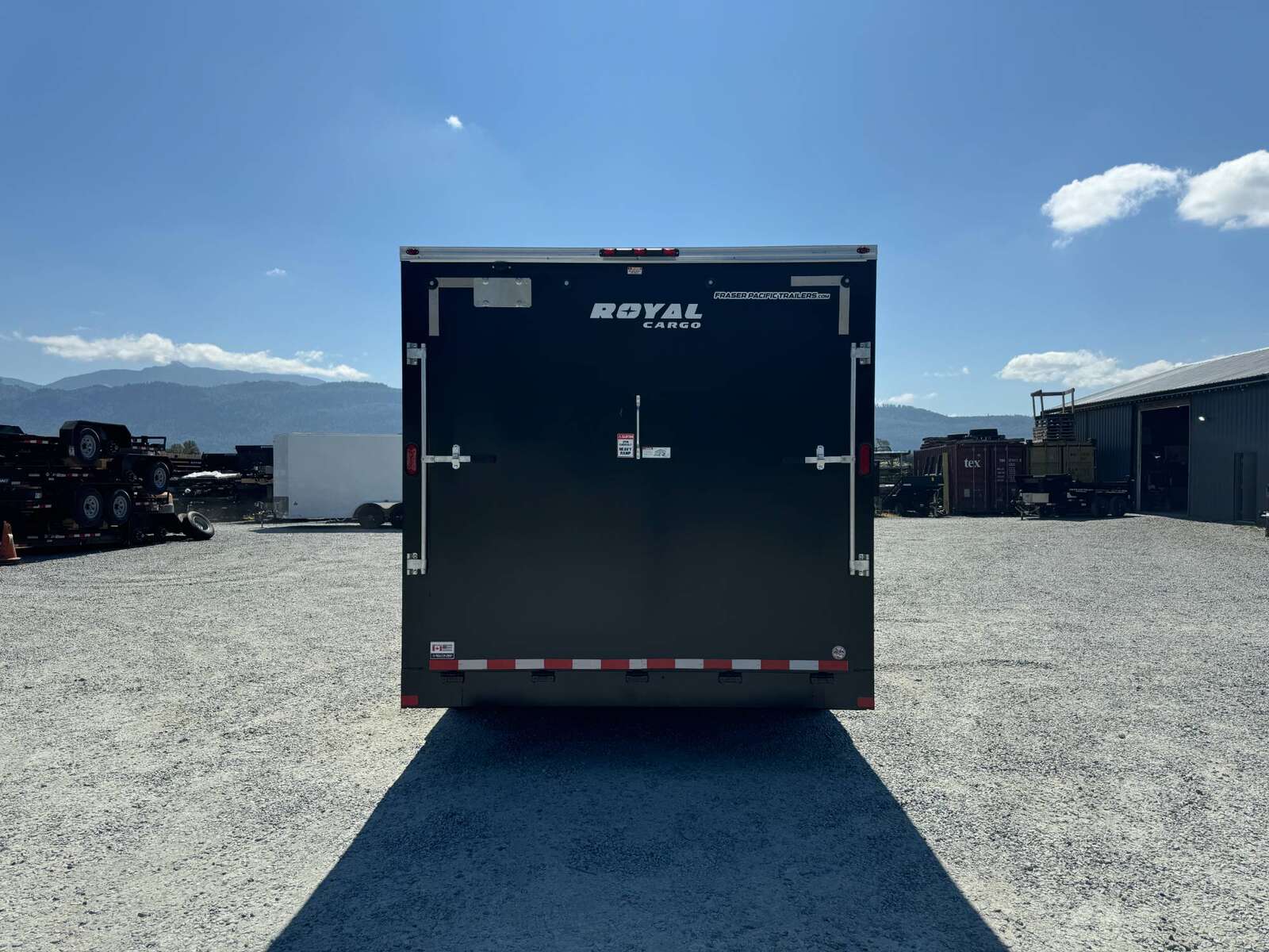 Photo of 2026 Royal Cargo 8.5X16 V NOSE Cargo / Enclosed Trailer Black RAMP DOOR EXTRA HEIGHT 11,400LB GVW