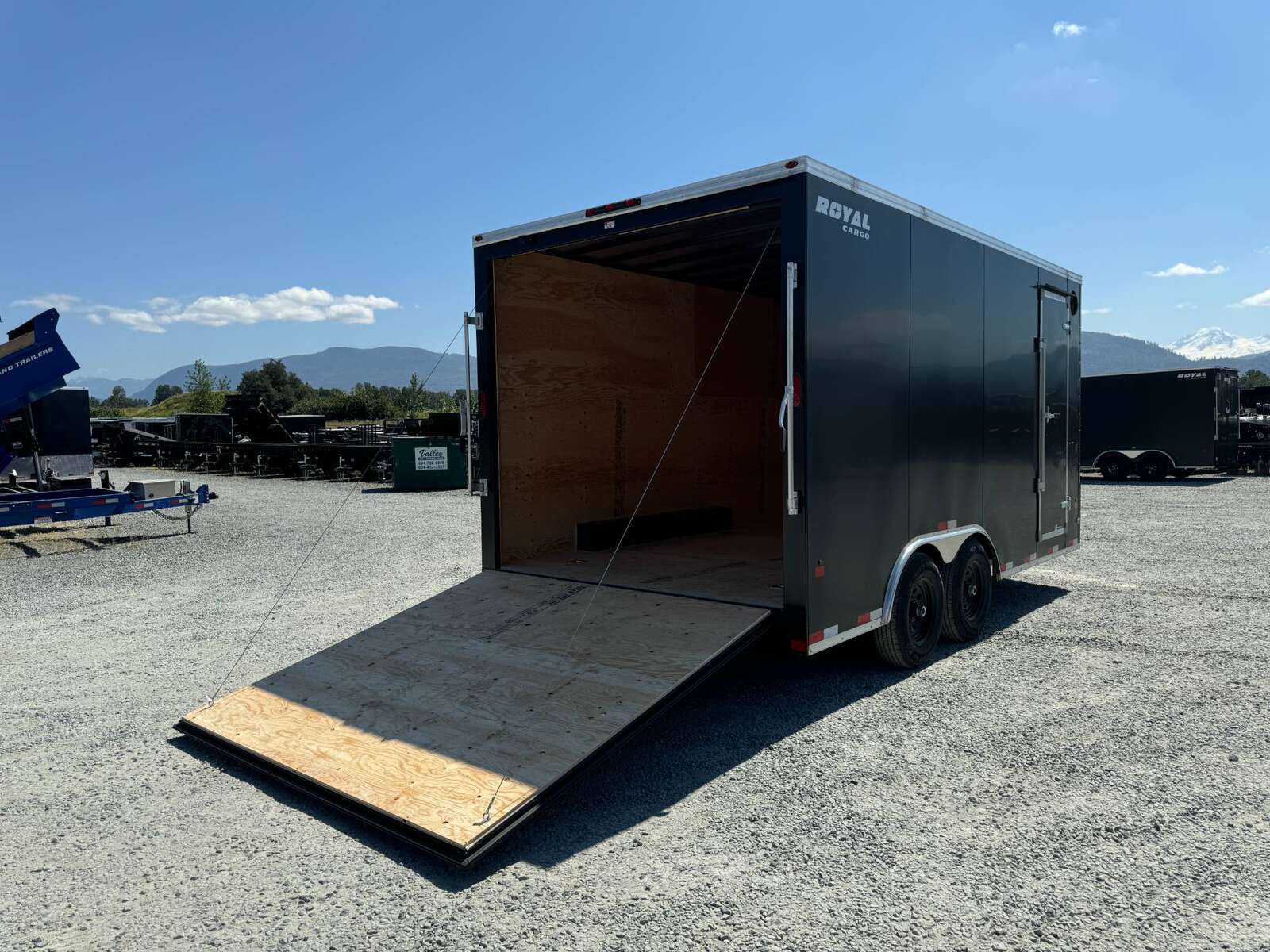 Photo of 2026 Royal Cargo 8.5X16 V NOSE Cargo / Enclosed Trailer Black RAMP DOOR EXTRA HEIGHT 11,400LB GVW