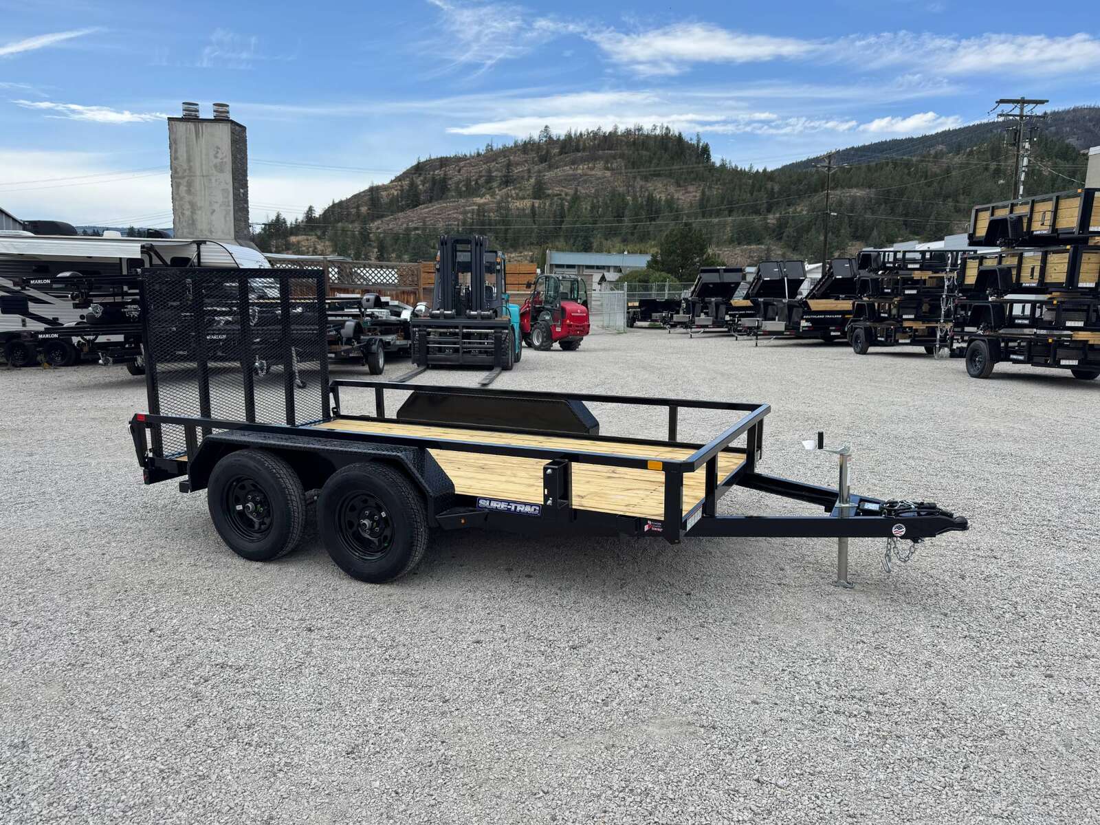 Photo of 2025 Suretrac 6x12 Tube Top Utility Trailer Tandem Axle 7000lb GVW w/ Ramp Gate