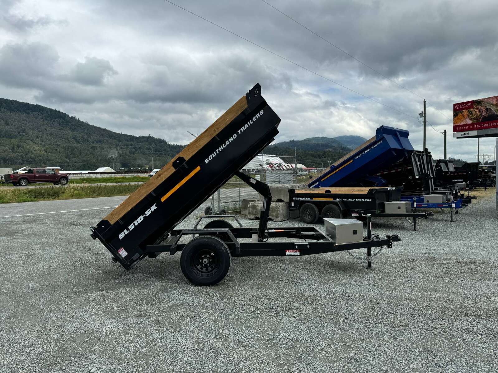 Photo of 2026 Southland 5x10 Dump Trailer Single Axle 5700lb GVW with Tarp and Ramps