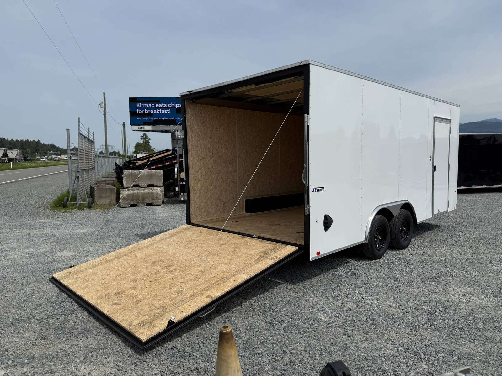 Photo of 2025 Mirage XE 8.5x18 Cargo Enclosed Trailer Ramp Door Extra Height White 7000lb GVW