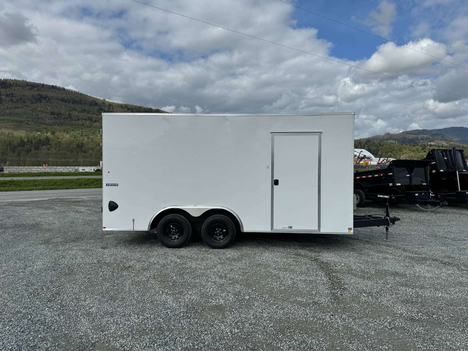 Photo of 2026 Mirage 8.5x16 XE V Nose 7000lb GVW Cargo / Enclosed Trailer Extra Heigh Barn Door White